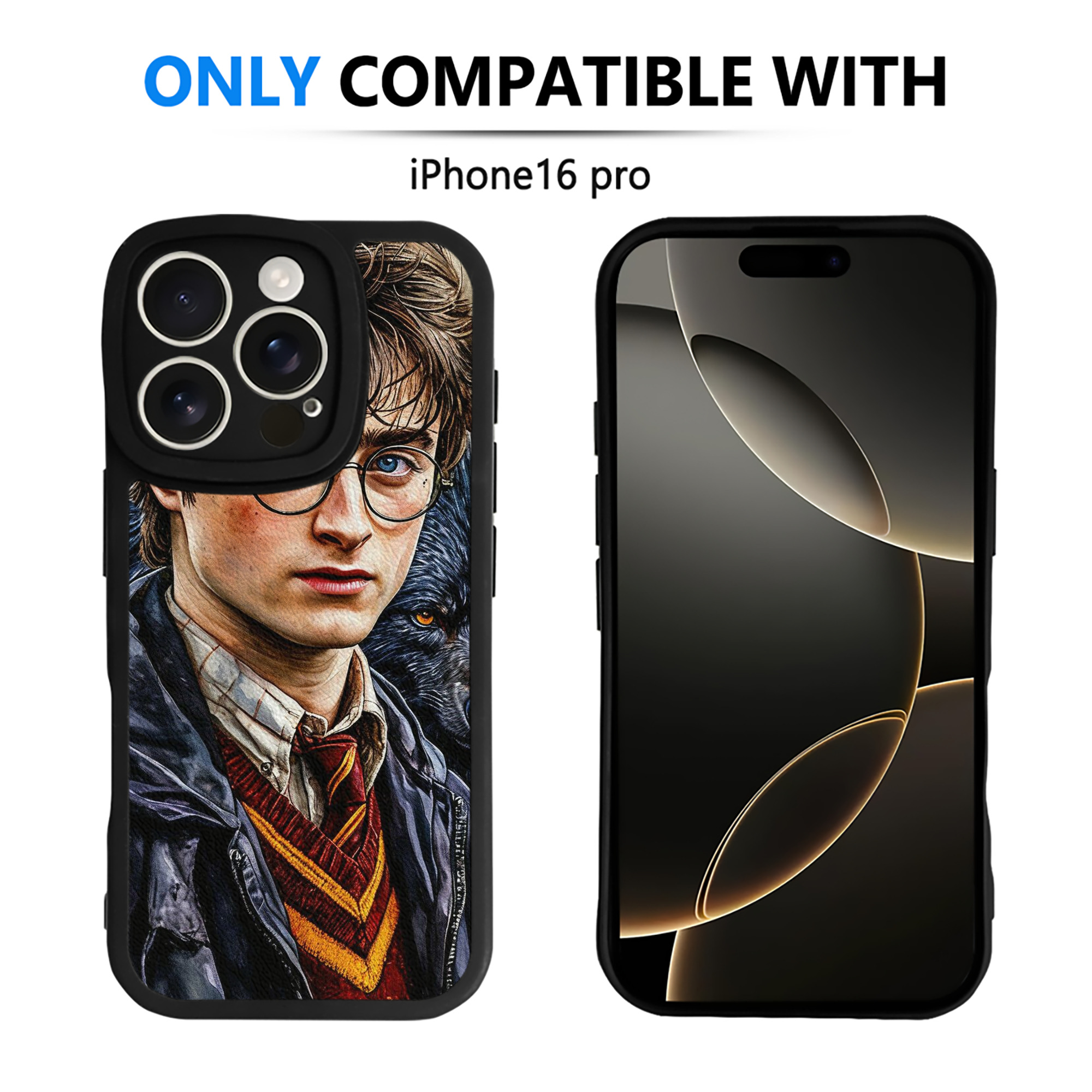 （画像用） Harry Potter ハリー・ポッターシリーズ 【iPhone 16シリーズ対応】シリコンスマホケース（レザー調） 材質：シリコン